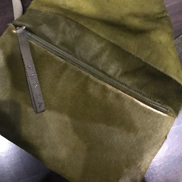 Prada Archival Fur Pony Hair Sling Crossbody Harness Bag Rare - Picture 3 of 8